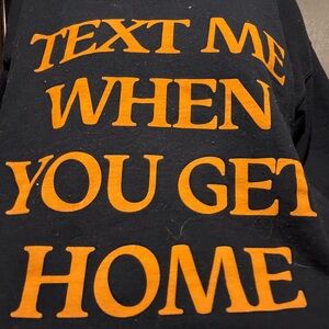 Black and Orange Graphic Sweater